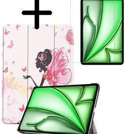 BASEY. BASEY. iPad Air 7 (11 inch) Hoesje Met Screenprotector - Elfje
