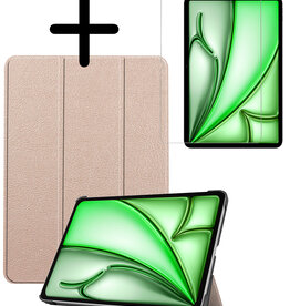 BASEY. BASEY. iPad Air 7 (11 inch) Hoesje Met Screenprotector - Goud