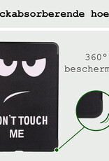 BASEY. BASEY. iPad Air 7 (11 inch) Hoesje Met Screenprotector - Don't Touch Me