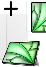 BASEY. BASEY. iPad Air 7 (11 inch) Hoesje Met Screenprotector - Wit