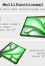 BASEY. BASEY. iPad Air 7 (11 inch) Hoesje Met Screenprotector - Zwart