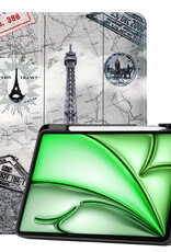 BASEY. BASEY. iPad Air 7 (11 inch) Hoesje Met Uitsparing Apple Pencil - Eiffeltoren