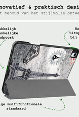 BASEY. BASEY. iPad Air 7 (11 inch) Hoesje Met Uitsparing Apple Pencil - Eiffeltoren