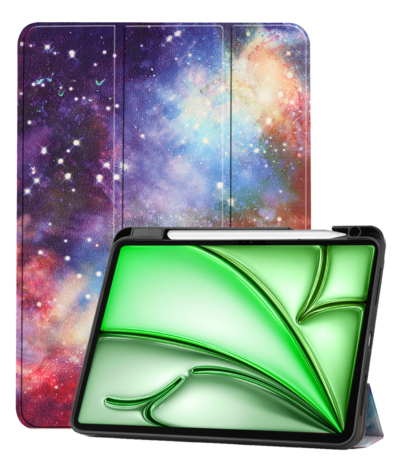 BASEY. BASEY. iPad Air 7 (11 inch) Hoesje Met Uitsparing Apple Pencil - Galaxy