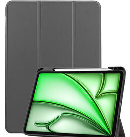 BASEY. BASEY. iPad Air 7 (11 inch) Hoesje Met Uitsparing Apple Pencil - Grijs