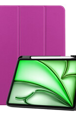 BASEY. BASEY. iPad Air 7 (11 inch) Hoesje Met Uitsparing Apple Pencil - Paars