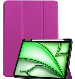 BASEY. BASEY. iPad Air 7 (11 inch) Hoesje Met Uitsparing Apple Pencil - Paars