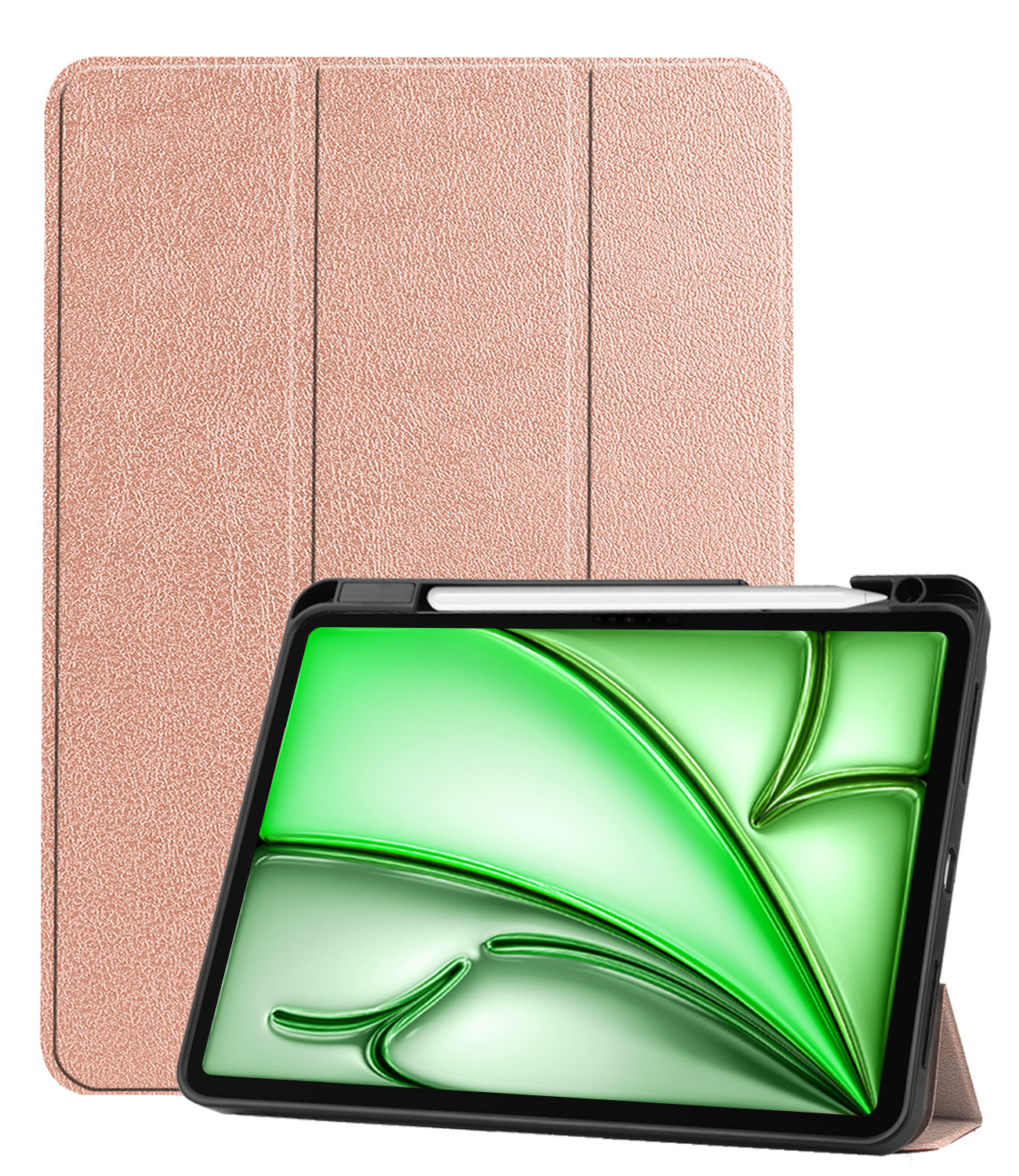 BASEY. BASEY. iPad Air 7 (11 inch) Hoesje Met Uitsparing Apple Pencil - Rose Goud