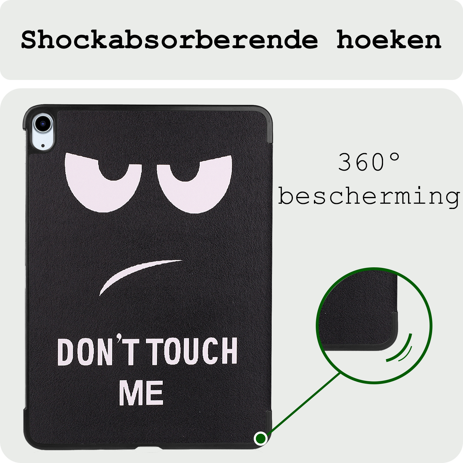 BASEY. BASEY. iPad Air 7 (11 inch) Hoesje Met Uitsparing Apple Pencil - Don't Touch