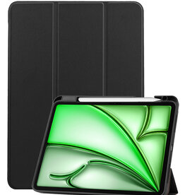 BASEY. BASEY. iPad Air 7 (11 inch) Hoesje Met Uitsparing Apple Pencil - Zwart