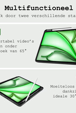 BASEY. BASEY. iPad Air 7 (11 inch) Hoesje Met Uitsparing Apple Pencil Met Screenprotector - Bloemen