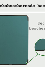 BASEY. BASEY. iPad Air 7 (11 inch) Hoesje Met Uitsparing Apple Pencil Met Screenprotector - Donkergroen