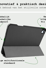 BASEY. BASEY. iPad Air 7 (11 inch) Hoesje Met Uitsparing Apple Pencil Met Screenprotector - Grijs