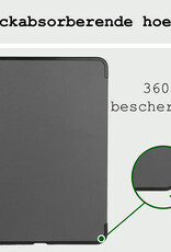 BASEY. BASEY. iPad Air 7 (11 inch) Hoesje Met Uitsparing Apple Pencil Met Screenprotector - Grijs