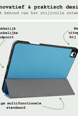 BASEY. BASEY. iPad Air 7 (11 inch) Hoesje Met Uitsparing Apple Pencil Met Screenprotector - Lichtblauw