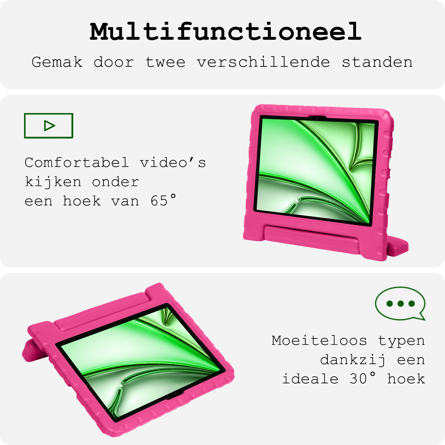 BASEY. BASEY. iPad Air 7 (11 inch) Kinderhoes - Roze