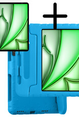 BASEY. BASEY. iPad Air 7 (11 inch) Kinderhoes Met Screenprotector - Blauw