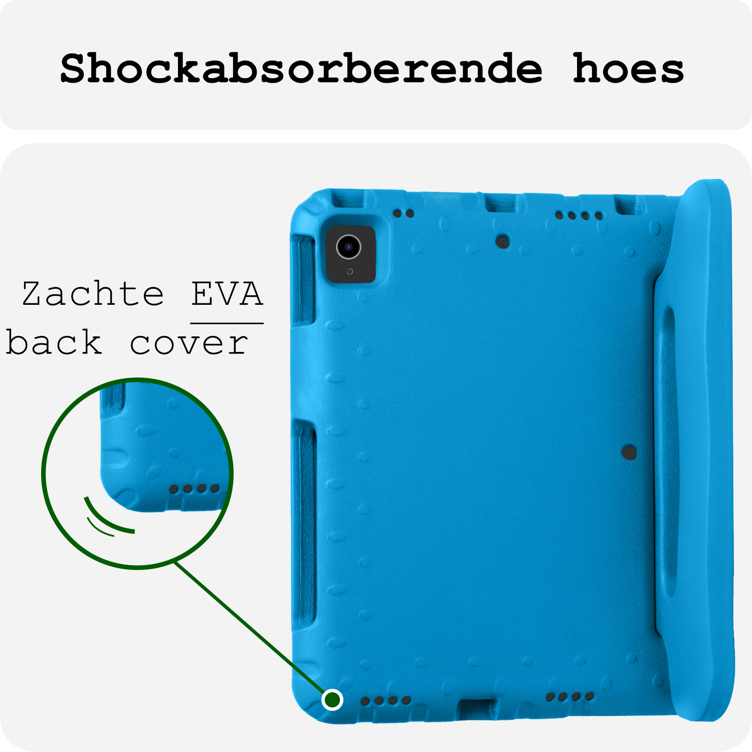 BASEY. BASEY. iPad Air 7 (11 inch) Kinderhoes Met Screenprotector - Blauw