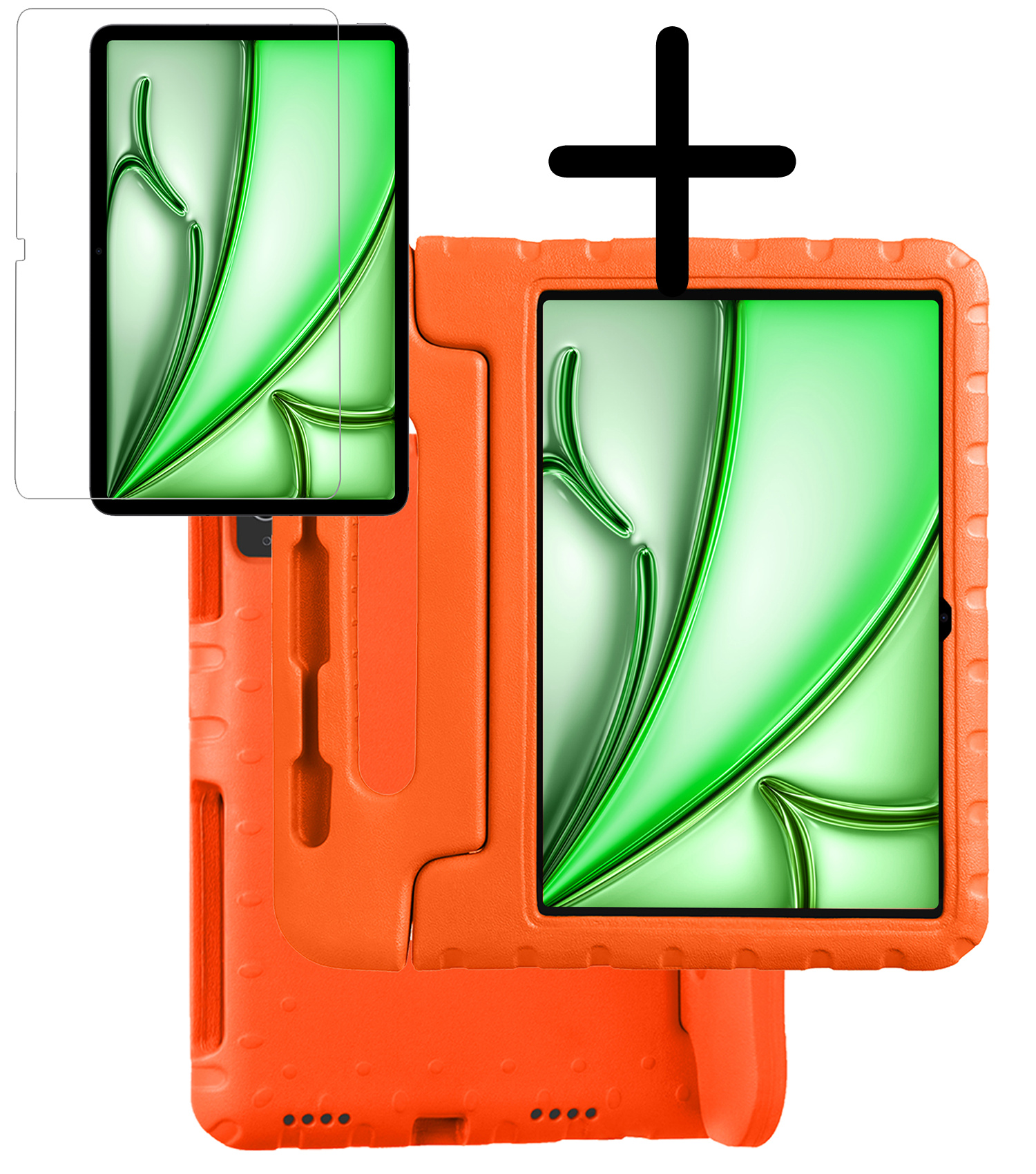 BASEY. BASEY. iPad Air 7 (11 inch) Kinderhoes Met Screenprotector - Oranje