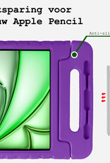 BASEY. BASEY. iPad Air 7 (11 inch) Kinderhoes Met Screenprotector - Paars