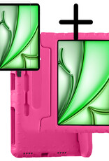 BASEY. BASEY. iPad Air 7 (11 inch) Kinderhoes Met Screenprotector - Roze