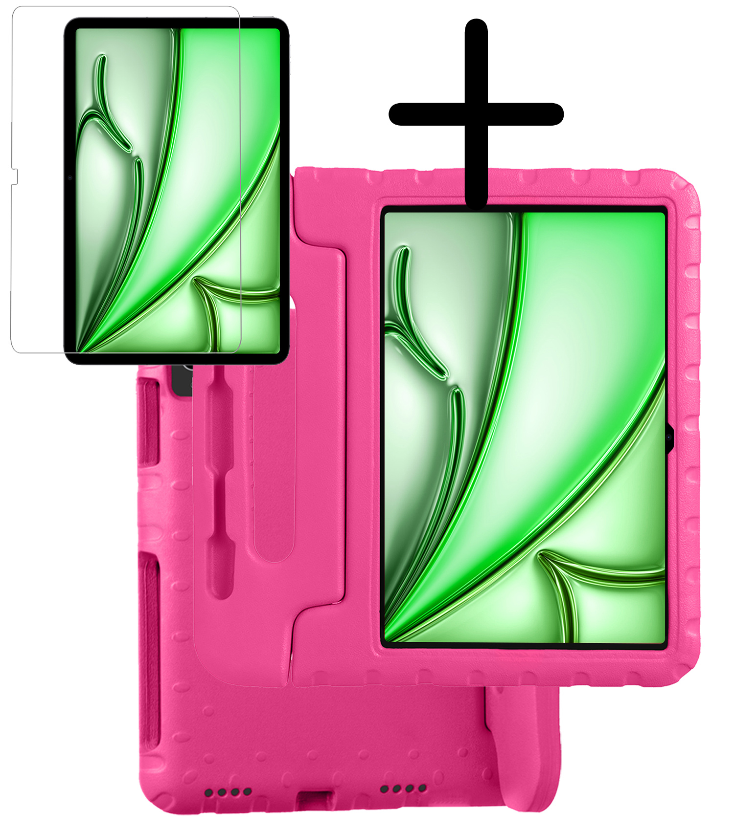 BASEY. BASEY. iPad Air 7 (11 inch) Kinderhoes Met Screenprotector - Roze