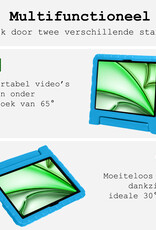 BASEY. BASEY. iPad Air 7 (11 inch) Kinderhoes Met 2x Screenprotector - Blauw