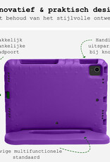 BASEY. BASEY. iPad Air 7 (11 inch) Kinderhoes Met 2x Screenprotector - Paars