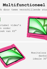 BASEY. BASEY. iPad Air 7 (11 inch) Kinderhoes Met 2x Screenprotector - Roze