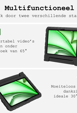 BASEY. BASEY. iPad Air 7 (11 inch) Kinderhoes Met 2x Screenprotector - Zwart