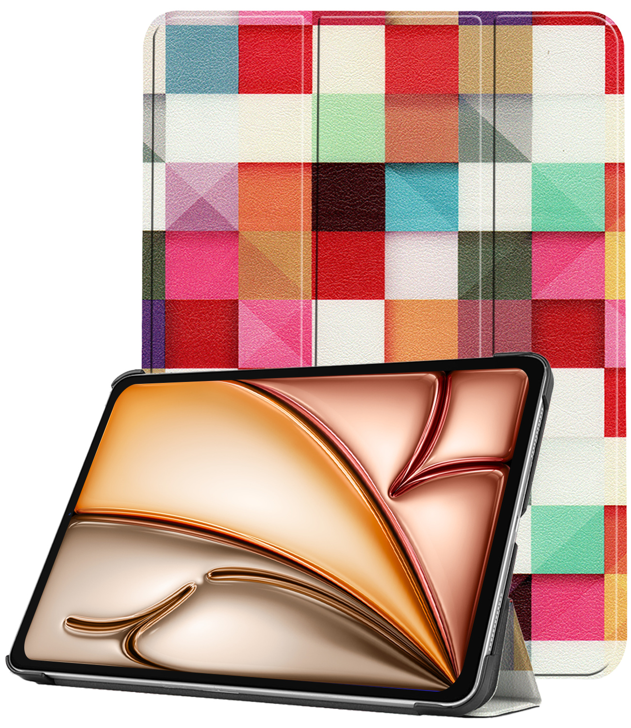 Nomfy Nomfy iPad Air 7 (11 inch) Hoesje - Blokken