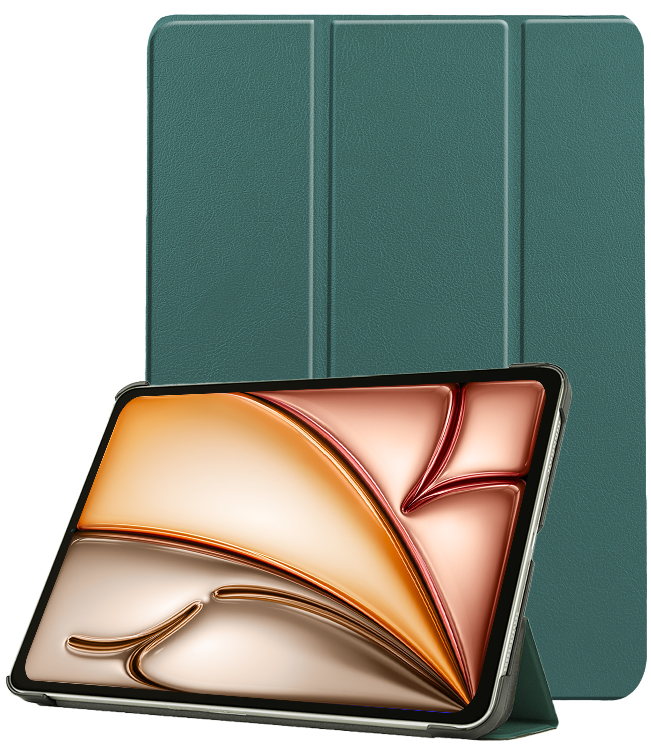 Nomfy Nomfy iPad Air 7 (11 inch) Hoesje - Donkergroen