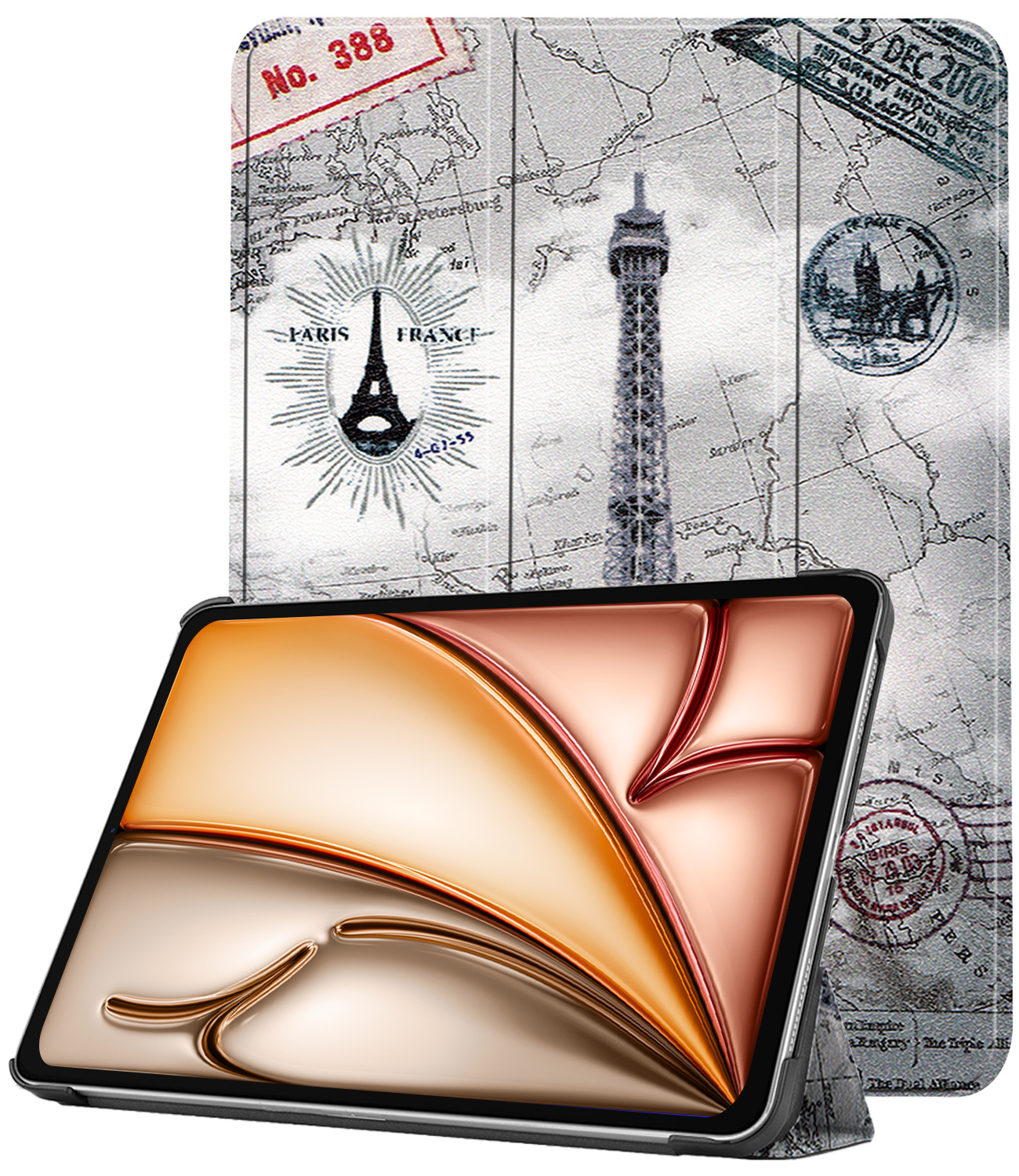 Nomfy Nomfy iPad Air 7 (11 inch) Hoesje - Eiffeltoren