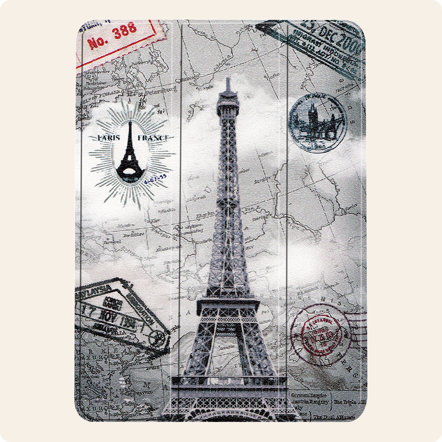 Nomfy Nomfy iPad Air 7 (11 inch) Hoesje - Eiffeltoren