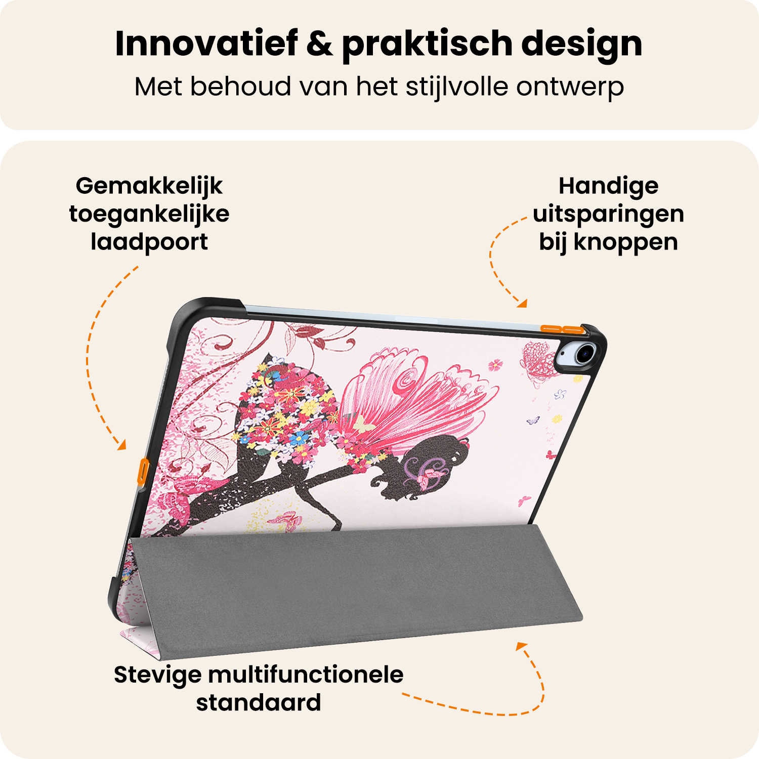 Nomfy Nomfy iPad Air 7 (11 inch) Hoesje - Elfje