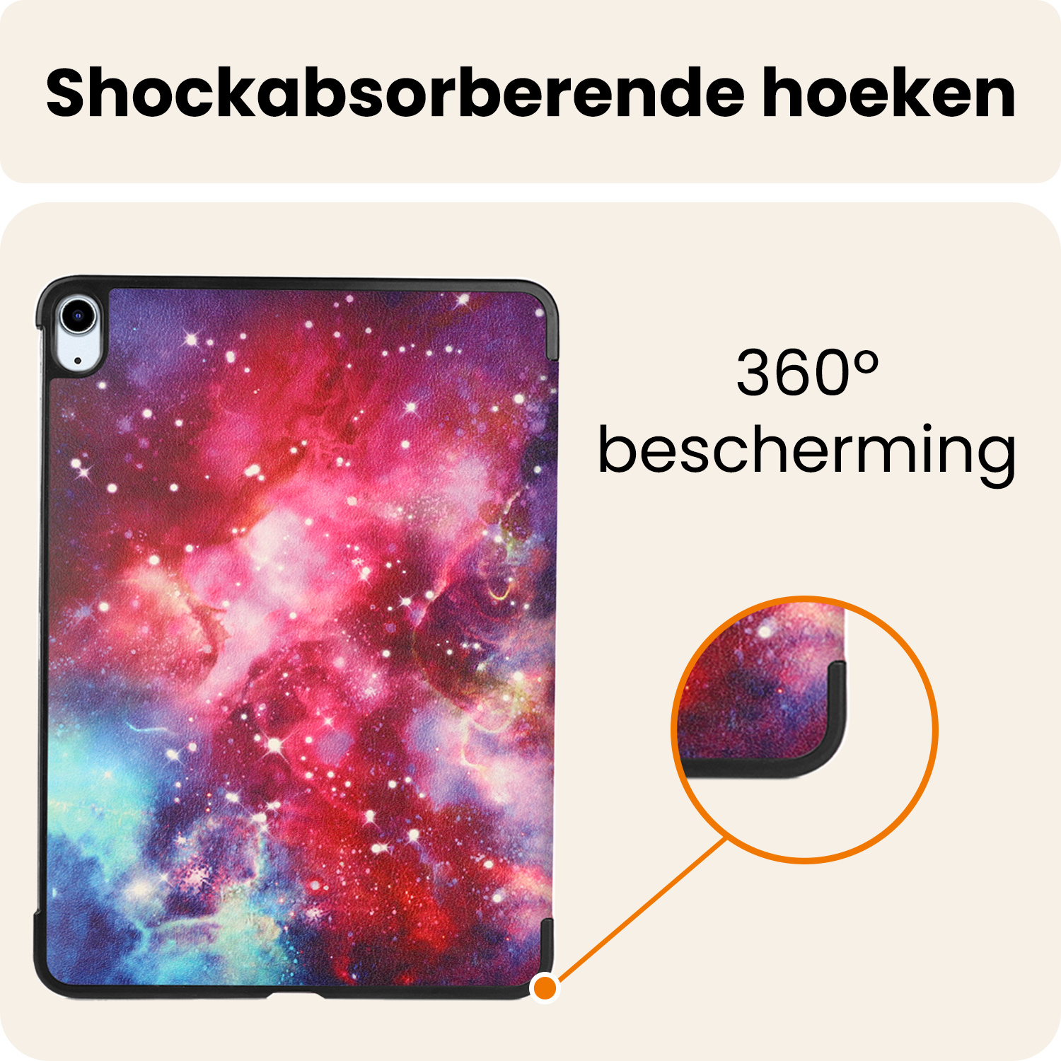 Nomfy Nomfy iPad Air 7 (11 inch) Hoesje - Galaxy