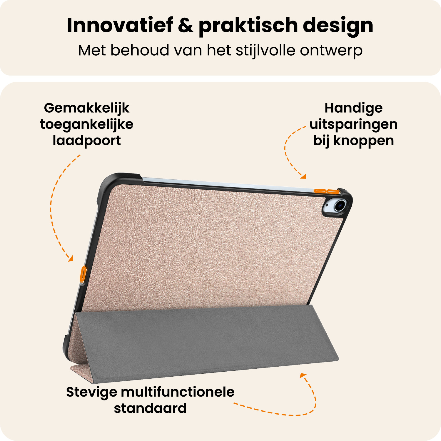 Nomfy Nomfy iPad Air 7 (11 inch) Hoesje - Goud