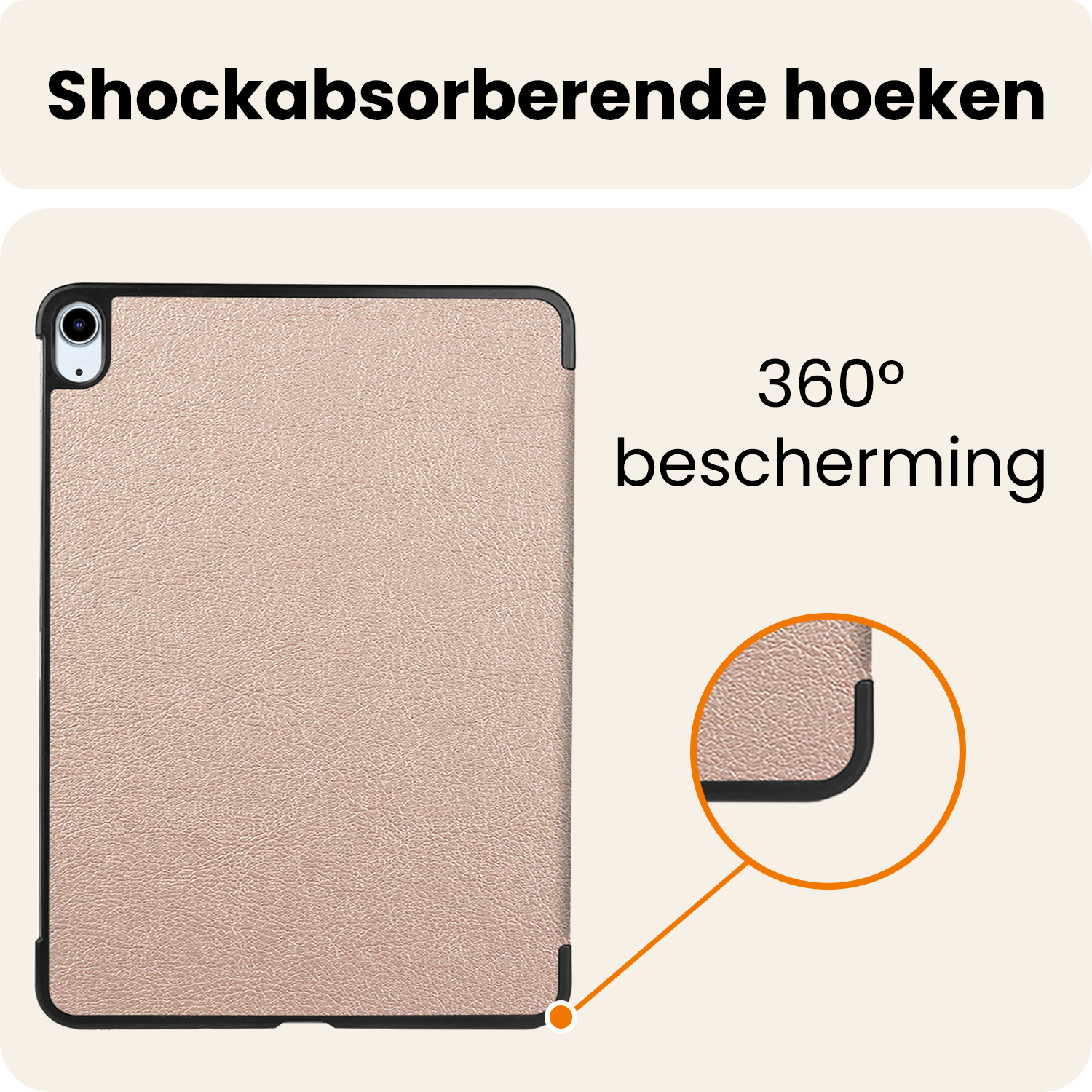 Nomfy Nomfy iPad Air 7 (11 inch) Hoesje - Goud