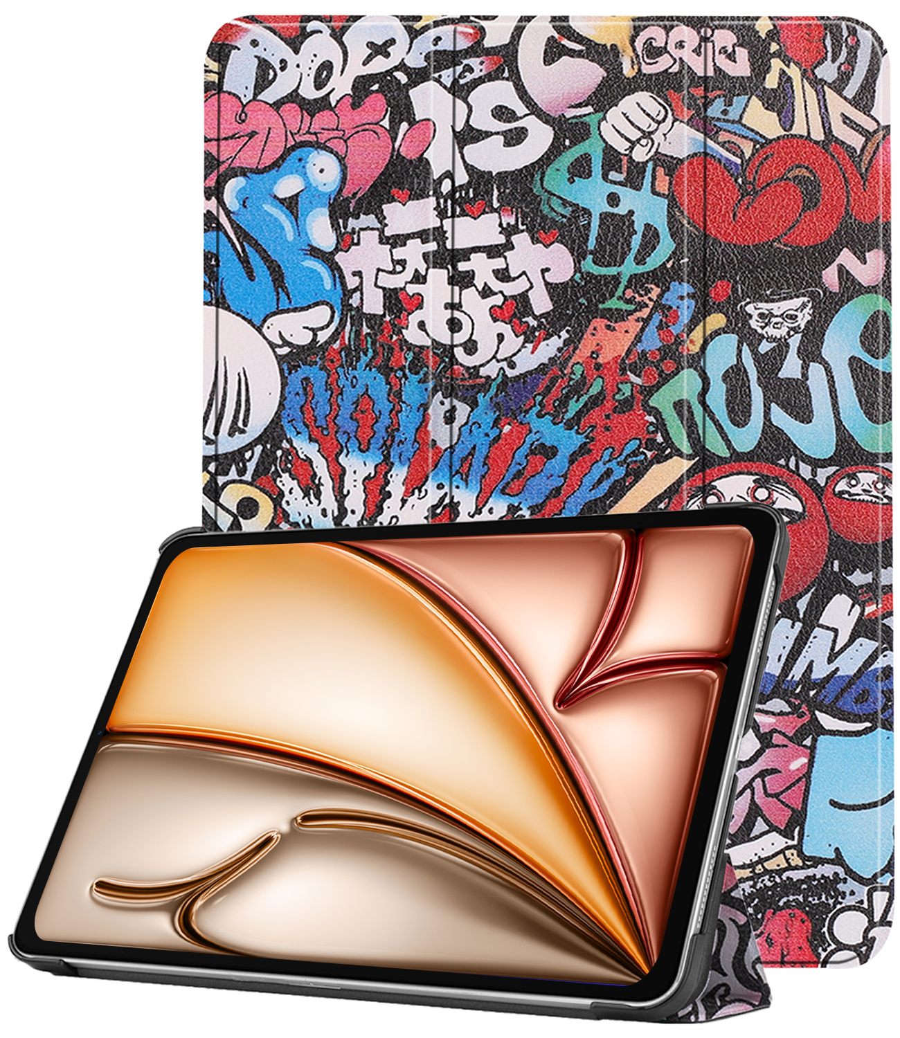 Nomfy Nomfy iPad Air 7 (11 inch) Hoesje - Graffity