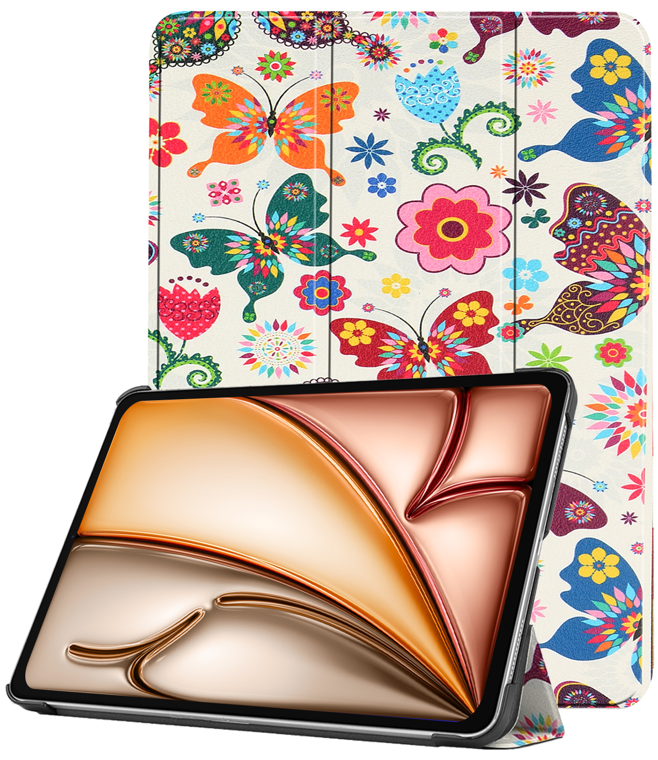 Nomfy Nomfy iPad Air 7 (11 inch) Hoesje - Vlinders