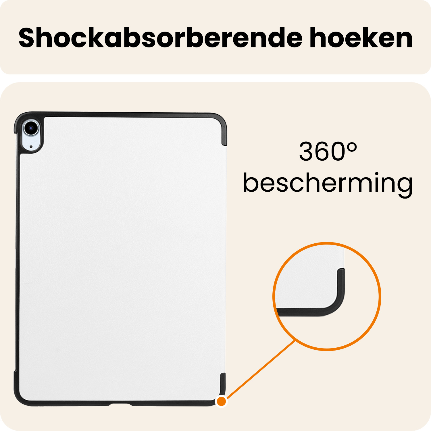 Nomfy Nomfy iPad Air 7 (11 inch) Hoesje - Wit