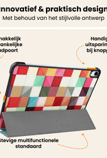 Nomfy Nomfy iPad Air 7 (11 inch) Hoesje Met Screenprotector - Blokken