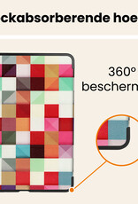 Nomfy Nomfy iPad Air 7 (11 inch) Hoesje Met Screenprotector - Blokken