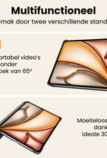 Nomfy Nomfy iPad Air 7 (11 inch) Hoesje Met Screenprotector - Lichtblauw