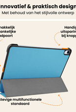 Nomfy Nomfy iPad Air 7 (11 inch) Hoesje Met Screenprotector - Lichtblauw