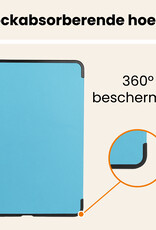 Nomfy Nomfy iPad Air 7 (11 inch) Hoesje Met Screenprotector - Lichtblauw