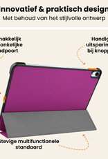 Nomfy Nomfy iPad Air 7 (11 inch) Hoesje Met Screenprotector - Paars
