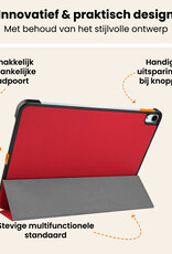 Nomfy Nomfy iPad Air 7 (11 inch) Hoesje Met Screenprotector - Rood