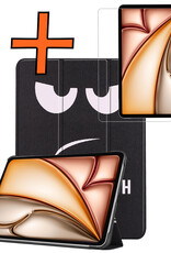 Nomfy Nomfy iPad Air 7 (11 inch) Hoesje Met Screenprotector - Don't Touch Me
