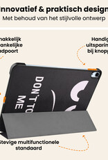 Nomfy Nomfy iPad Air 7 (11 inch) Hoesje Met Screenprotector - Don't Touch Me